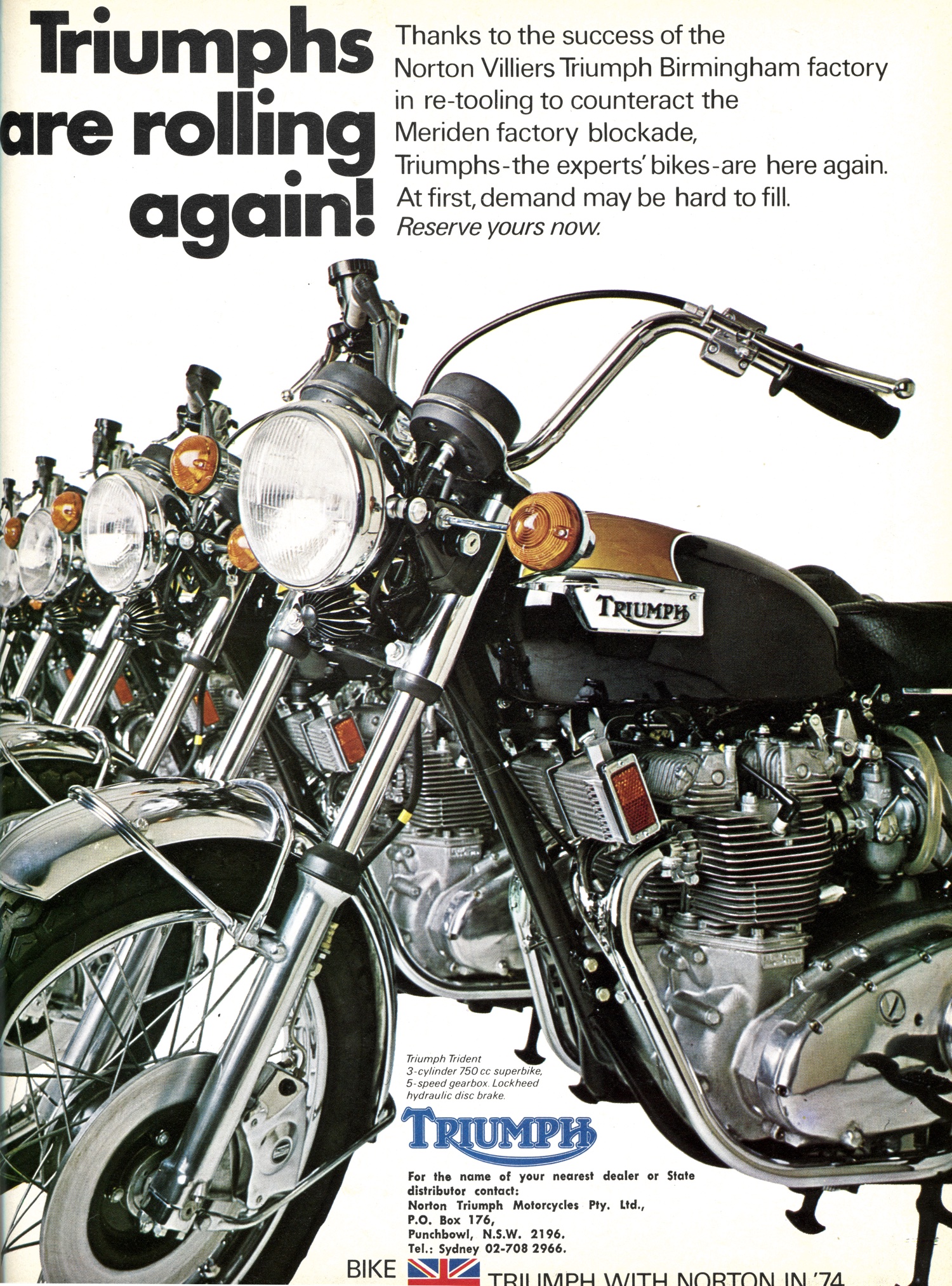 1974 Triumph Motor Cycles
